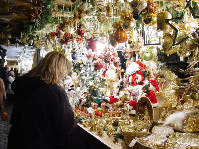 Carolyn at the Christmas Market, Nuremberg
