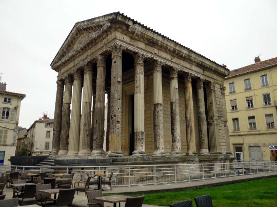 The Temple of Augustus and Livia in Vienne, France 