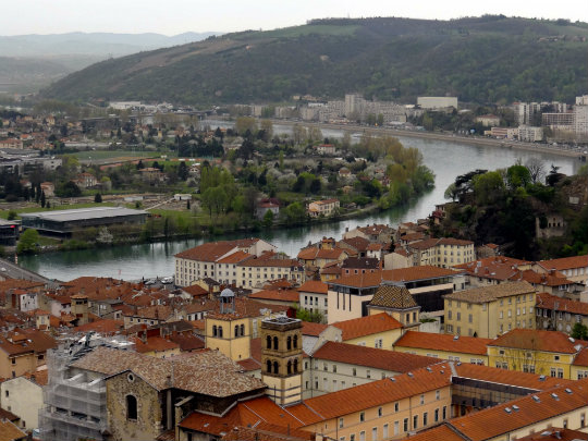 Panoramic view of Vienne, France