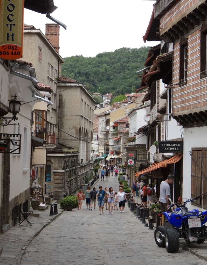 Shopping Street in Veliko Tarnovo, Bulgaria