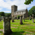 Kilmartin Church and graveyard in Scotland by Cornfield