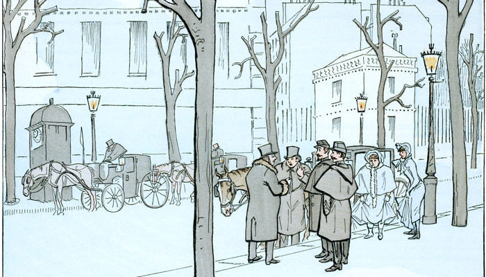 Vintage Paris illustration / Public Domain