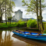 Blu rowboat at Ross Castle Co. Kerry Ireland by Patryk_Kosmider