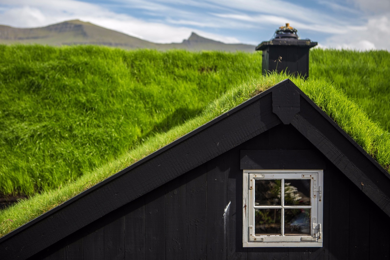 Roofs with grass in the Faroe Islands / Deposit Photos