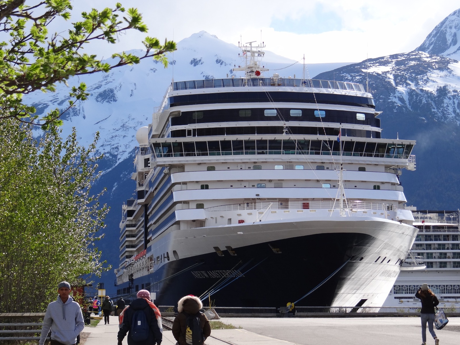 Holland American Line's the Nieuw Amsterdam docked in Alaska / Melody Moser
